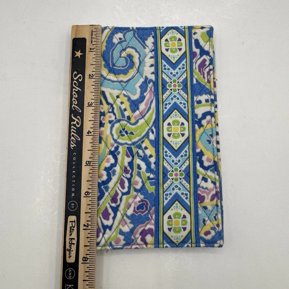Vera Bradley Capri Blue Paperback Book / Bible Cover - Retired Pattern - HTF